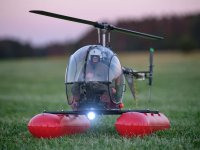 Sommerliche Abendstimmung mit dem Heli Baby NT von Minicopter